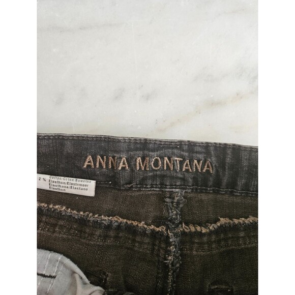 Anna Montana Women's Winter Dark Denim Embroidered Pocket Bootcut Jeans Size 40 - Picture 8 of 12